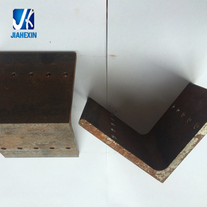 Galvanized Fabricated Steel Angle Bracket with Drill Holes