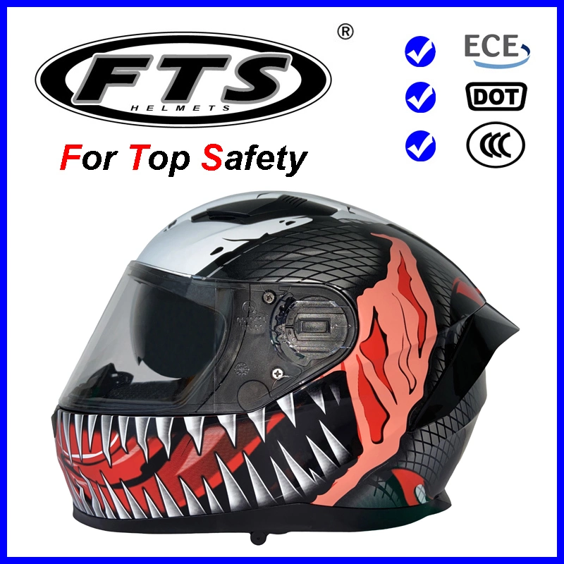 Protector de seguridad para accesorios de motocicleta Casco de cara completa Half Open Jet Modular Cross F129PRO con certificados DOT &amp;vece Pinlock Visor disponible