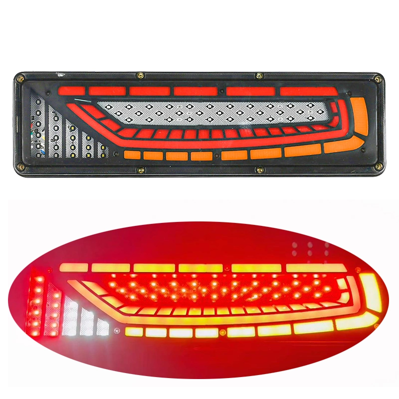 New Arrival LED Trailer Tail Light 24V Waterproof Dynamic Indicator Brake Fog Reverse Lamp Rear Position Light for Truck Trailer