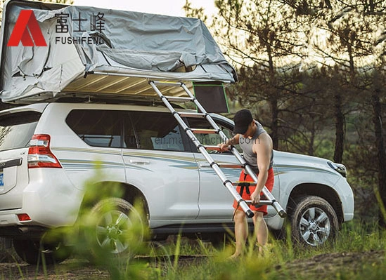 Roof Top Tent Aluminium Telescopic Step Ladder for Camping and Travelling