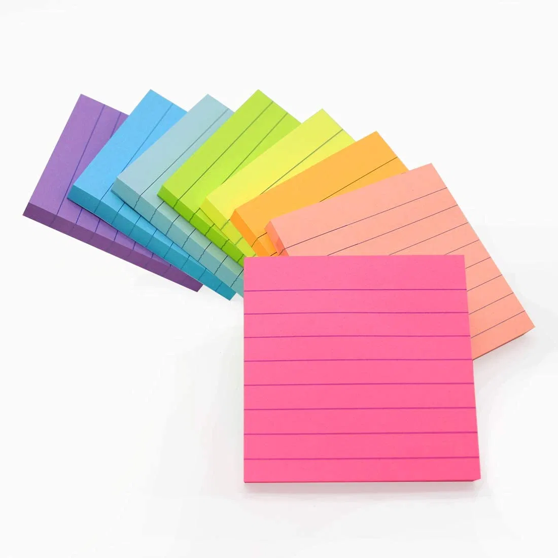 Wholesale/Supplier Lined Sticky Notes 3X3 in Bright Ruled