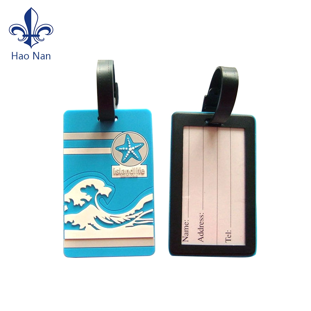 Fashion Design Promotional Gift Soft PVC Bulk Luggage Tag