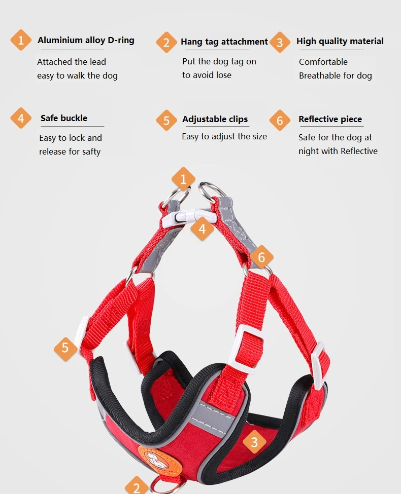 New Step in Adjustable Dog Harness Pet Products Full Sets