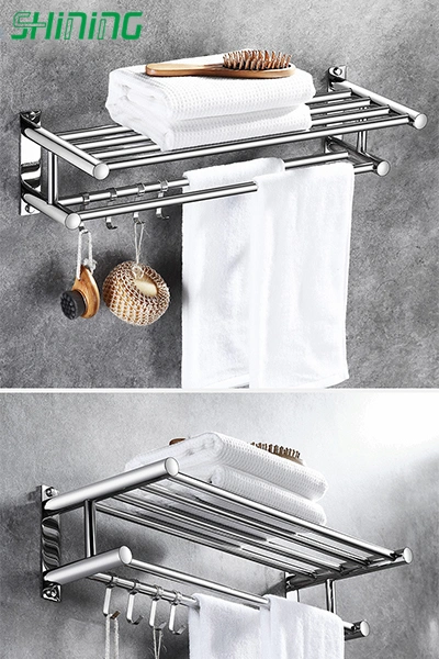 Two Cross 304 Stainless Steel Towel Rack for Bathroom