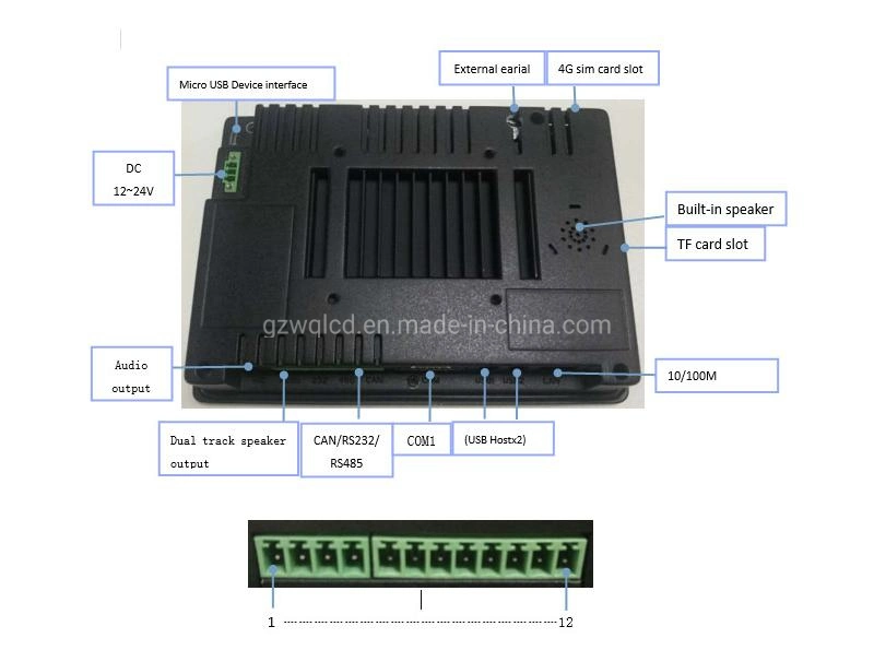 Sistema Linux de 7 pulgadas de Tablet PC Industrial