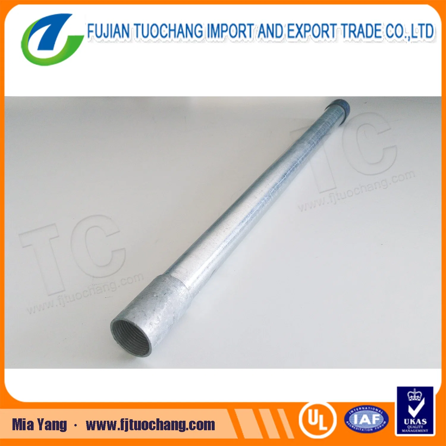 BS4568 1387 Galvanized Gi Conduit for Cable Wiring