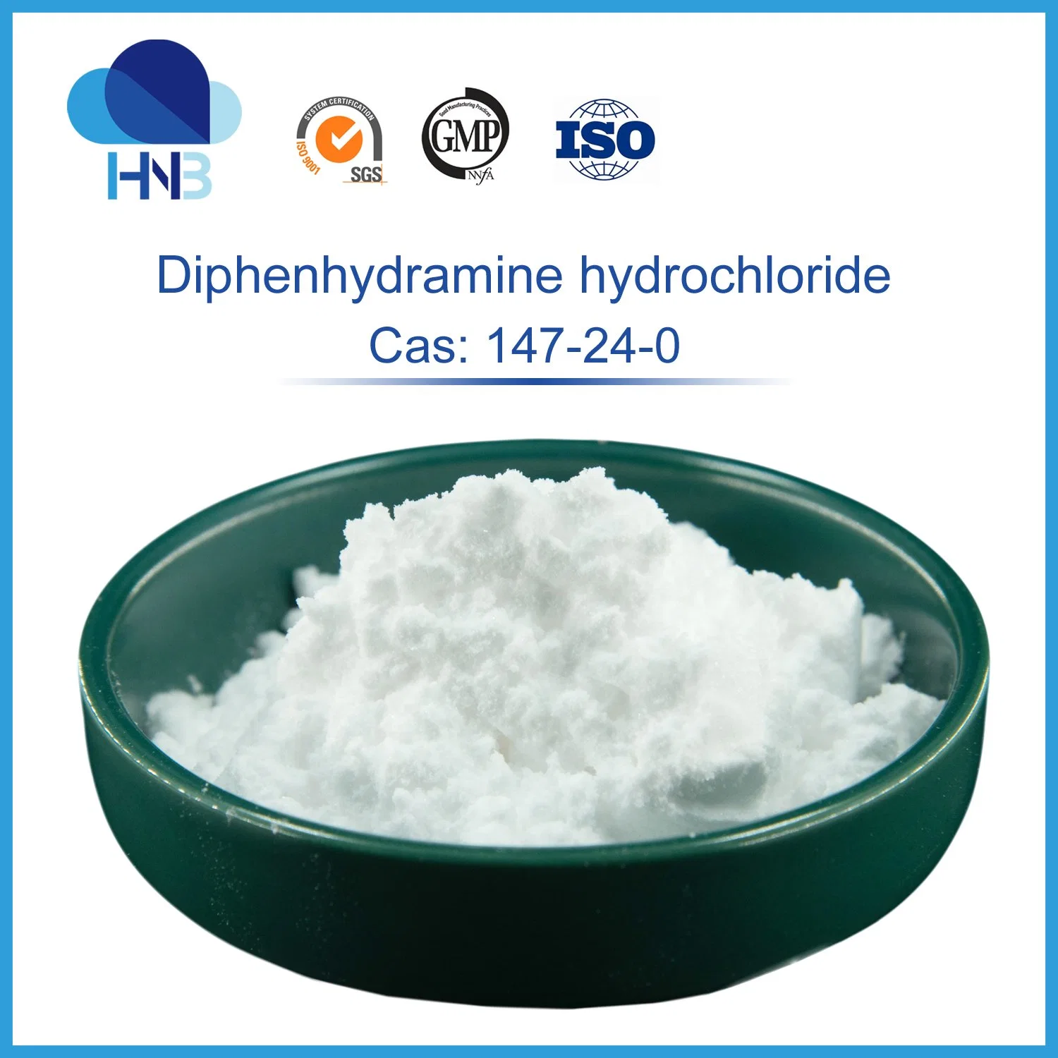 GMP Certificated Orphenadrine Citrate Factory Price Diphenhydramine HCl Powder