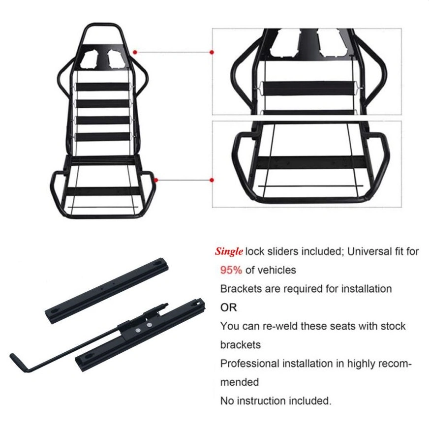 Fiber Glass for Universal Automobile Use Bucket Racing Car Seat