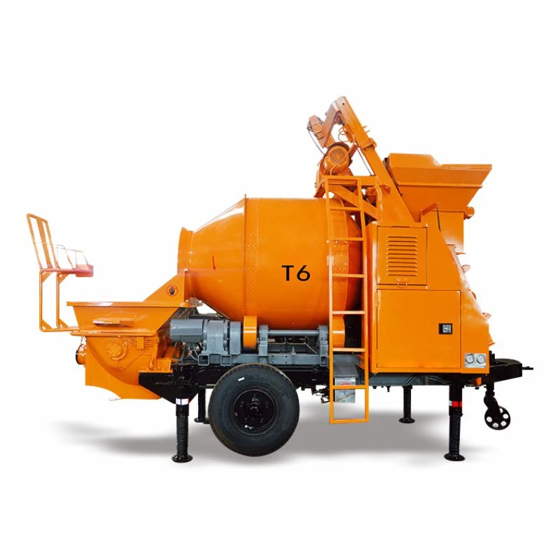 Electric Mini Portable Concrete Pump with Mixer Machine