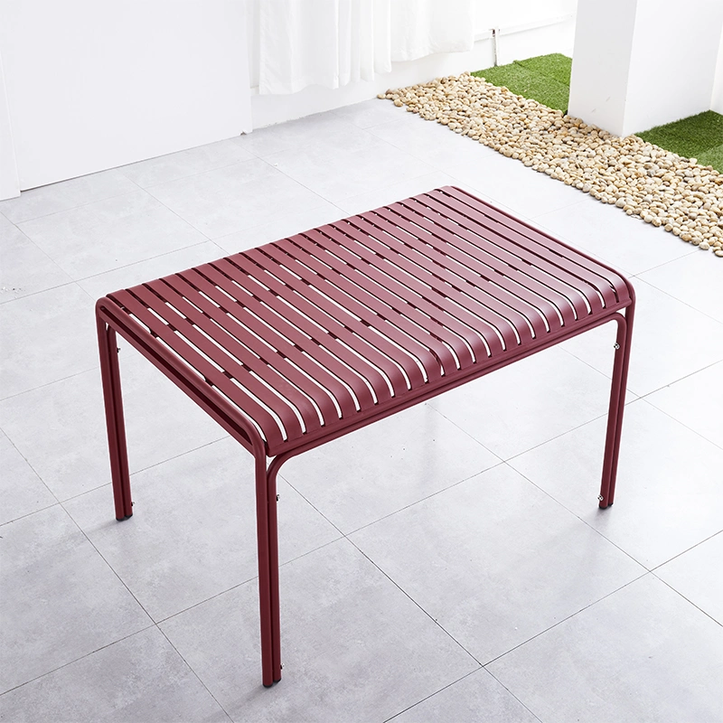 Mesa y sillas al aire libre al por mayor de buena calidad Rattan aluminio Marco Mesa al aire libre Patio Muebles al aire libre