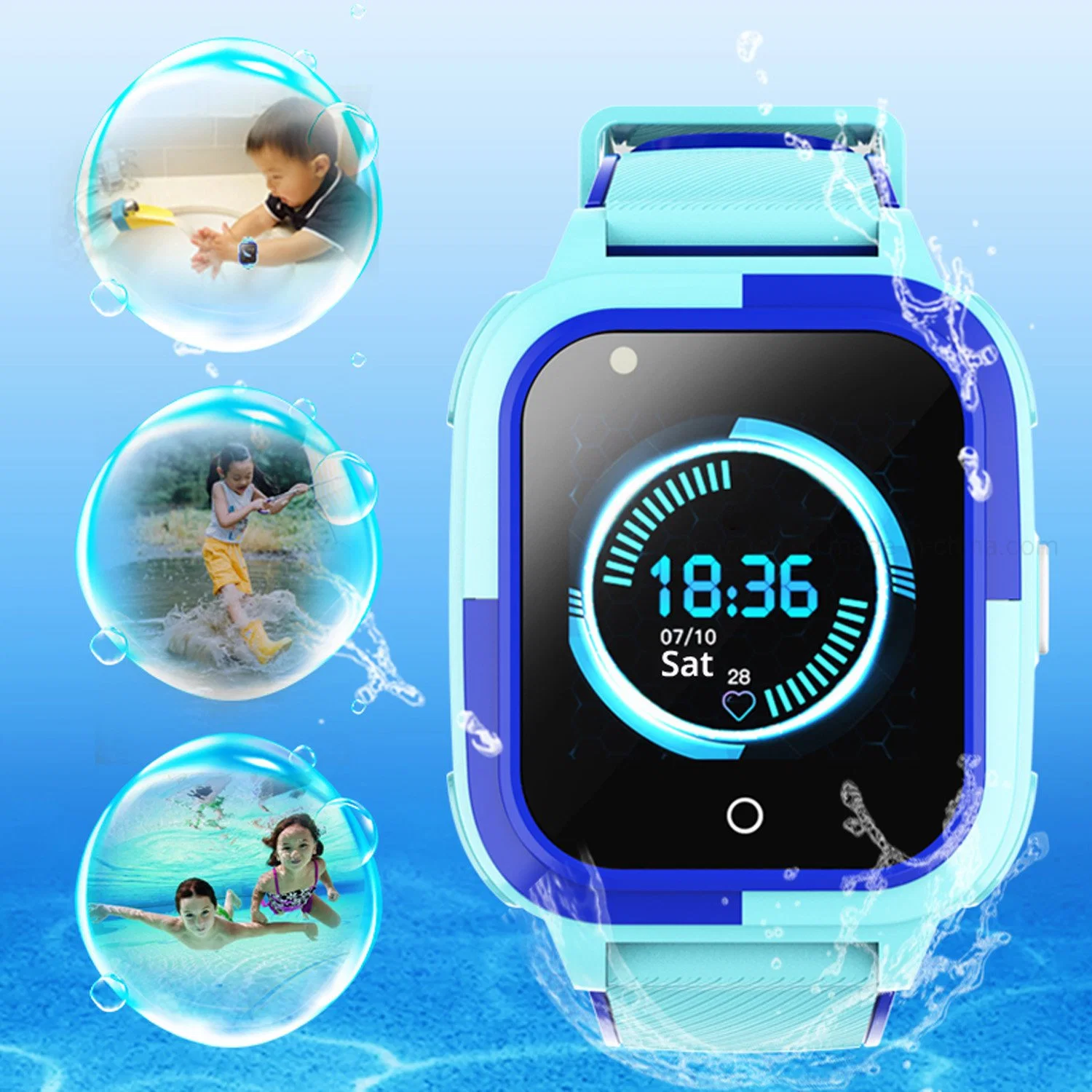 Quality Hot Selling 4G IP67 Waterproof GPS Tracking Tracker watch with Video Call for Free App Alarm Alert D56