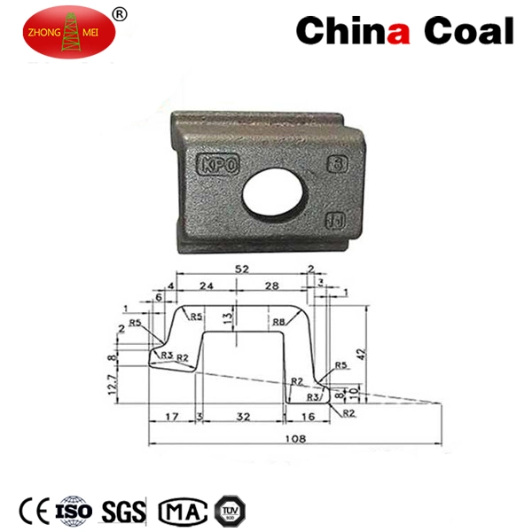 Railway Clamp Kpo Colored or HDG for Rail Fastening