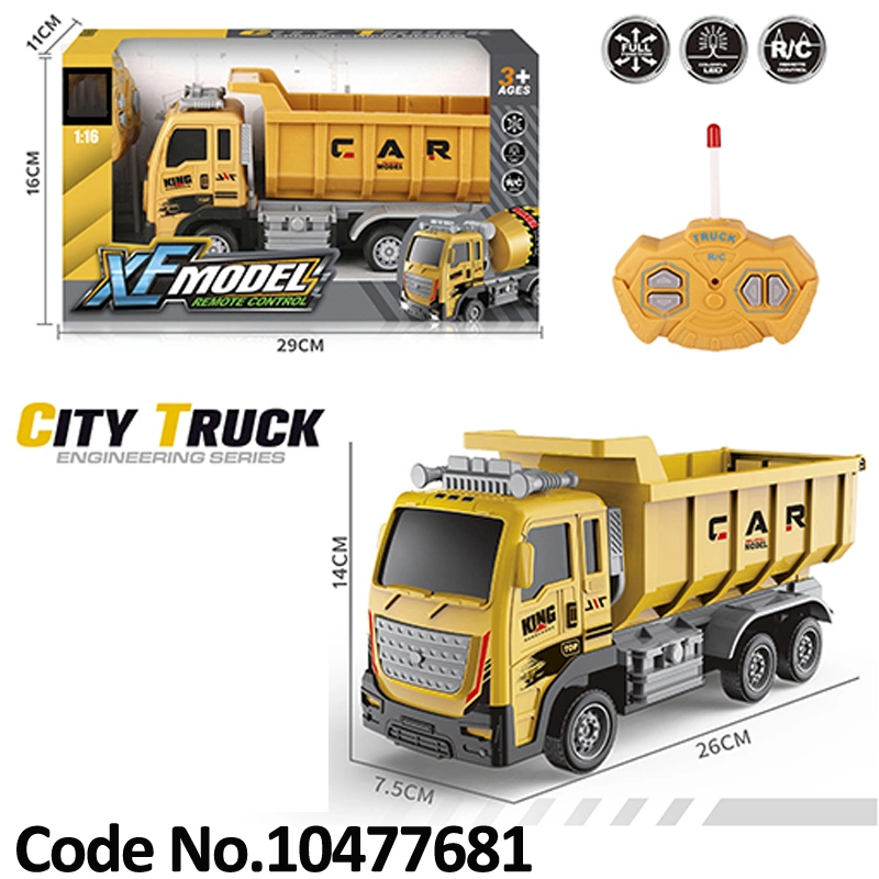 Boy Gift 1: 16 Camion Télécommandé 4 Canaux Jouets de Voiture R/C avec Lumière Avant