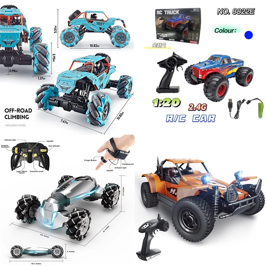 الأطفال البلاستيك 2.4G الراديو التحكم عن بعد الروبوت السيارة ألعاب الأضواء Stunt Brushless Model Electric Buggy الحفار Camera Boat Pet لعبة سيارات الشاحنات RC