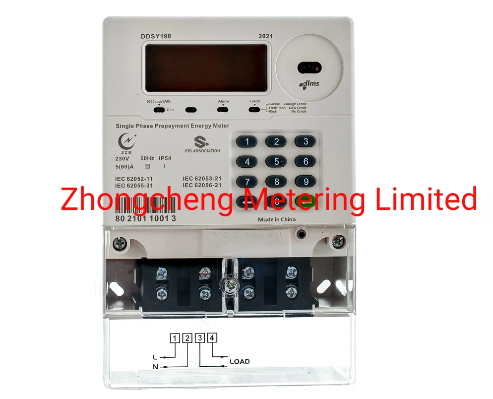 Single Phase Sts Prepayment Energy Meter