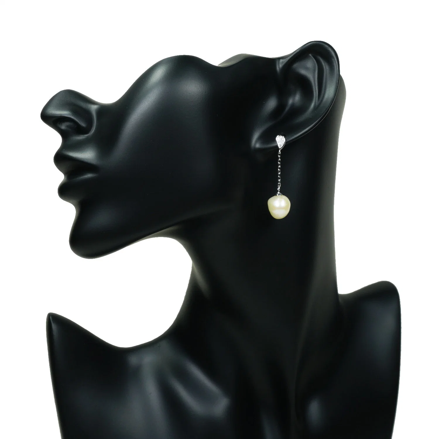 Hot Custom Fashion Rhodium Sterling Silver Earring Jewelry with Pearl Drop Wholesale/Supplier