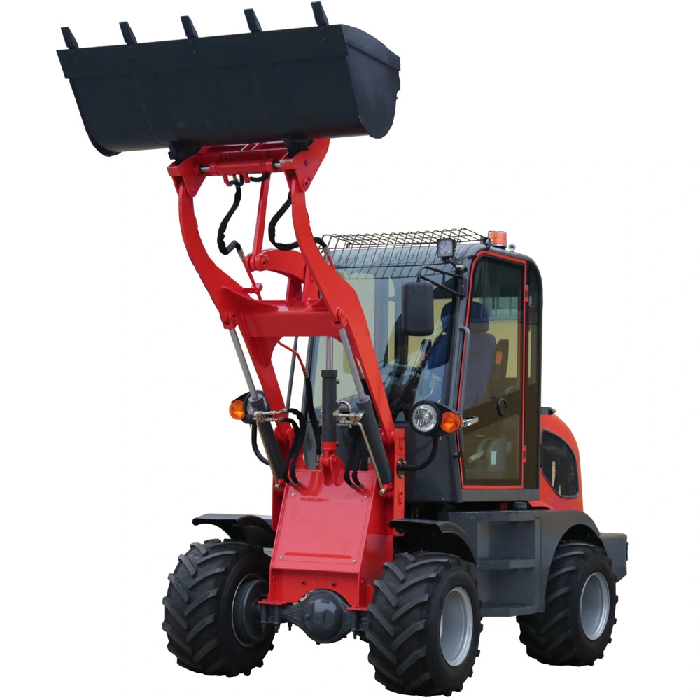 Buy 1 0.8 Ton China New Brand Electric Zl908 800kg Mini Small Compact Cheap Zl08f Articulated Front Wheel Loader Machine with Attachment CE Price List for Sale