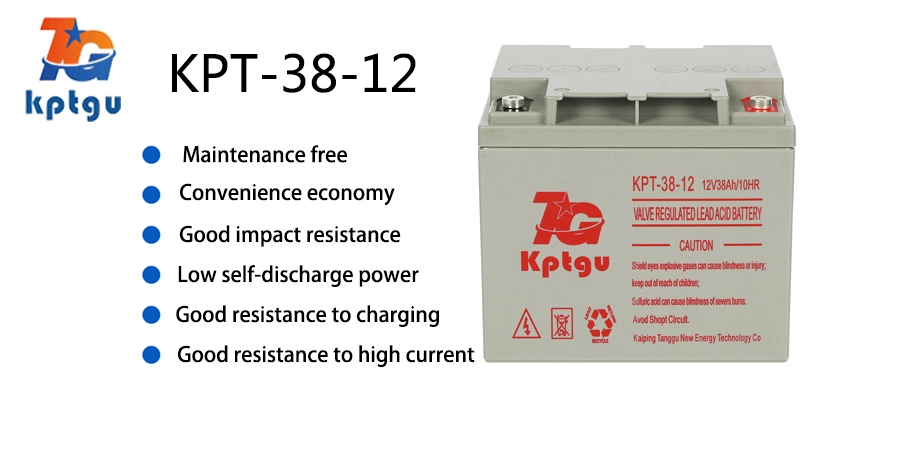 Новая конструкция герметичный аккумулятор Гелиевый аккумулятор 12V 38AH гель солнечной батареи для хранения