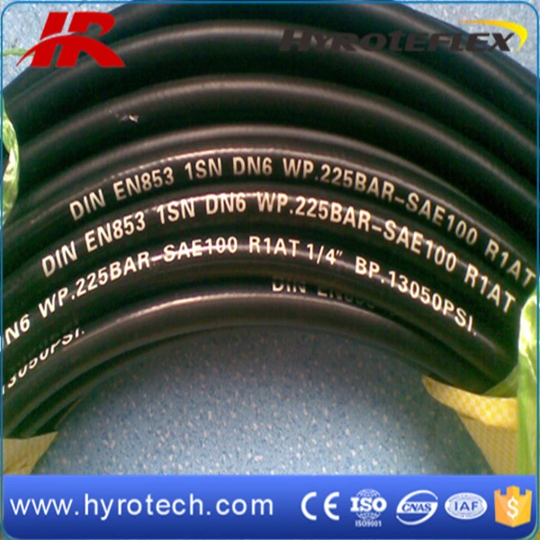 Hyraulic Hose SAE100 R1at From Rubber Hose Manufacturer