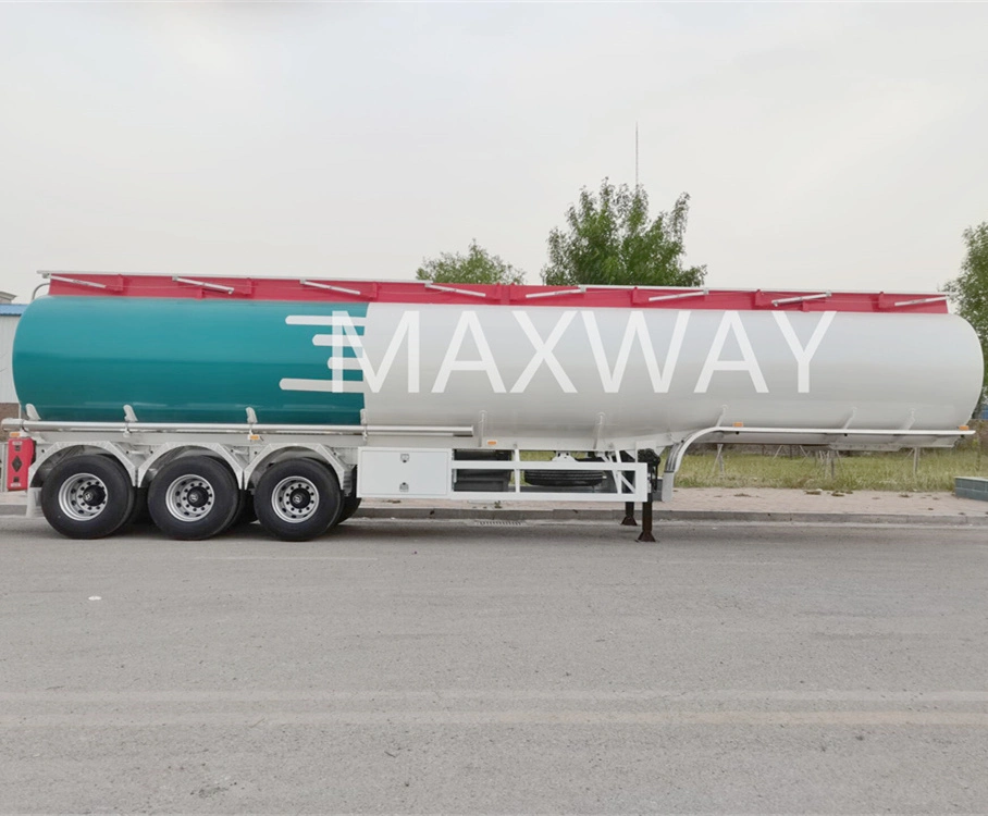 42000 45000 litros aceite de aluminio para depósito de combustible nuevo Maxway Remolque semi-cisterna para ventas en Sudáfrica