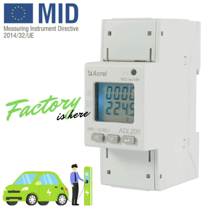 Single-Phase Electricity Energy Power Watt-Hour Meter with MID Harmonic RS485 Double-Tariff Max Demand Event Record Electrical Manufacturing Companies Factory