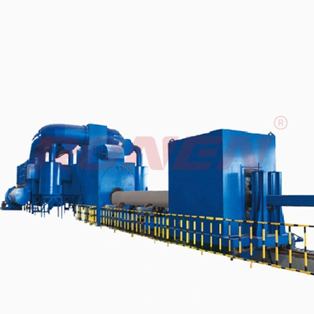 Cleaning Petrochemical Steel Pipe Wall Surface Oxide Skin Welding Slag Shot Blast Cleaning Machine