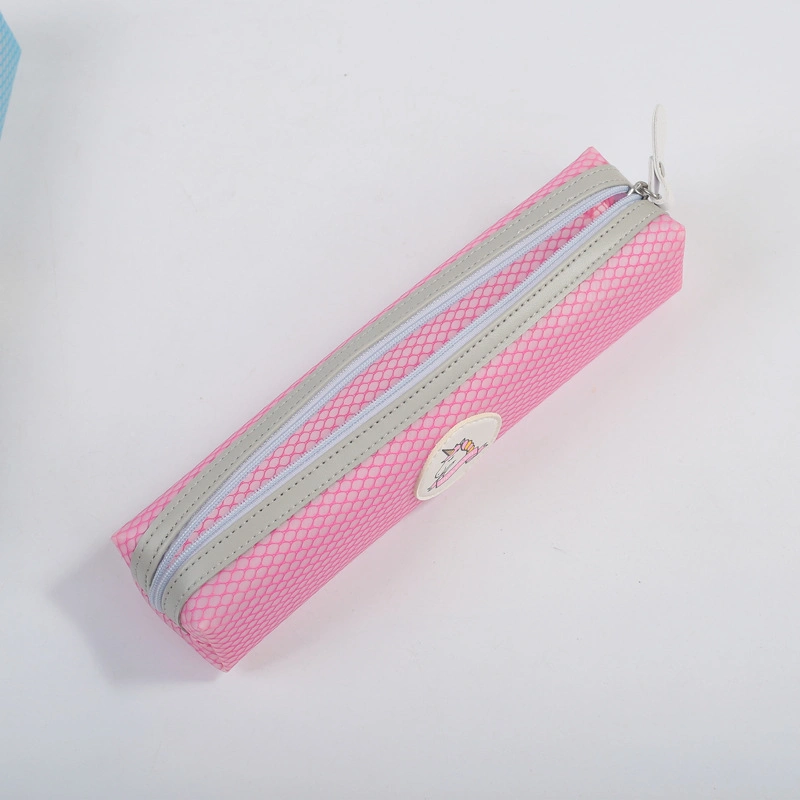 Plastic Colorful Cute Single Layer Stationery Pencil Case