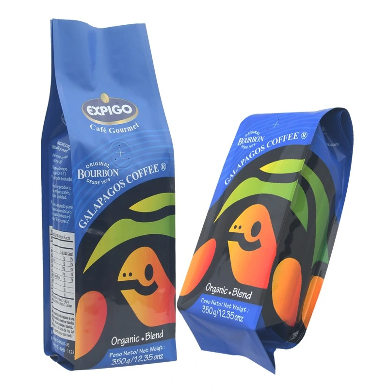 Food Grade Smellproof Side Gusset Custom Aluminum Foil Coffee Bean Bag Packaging