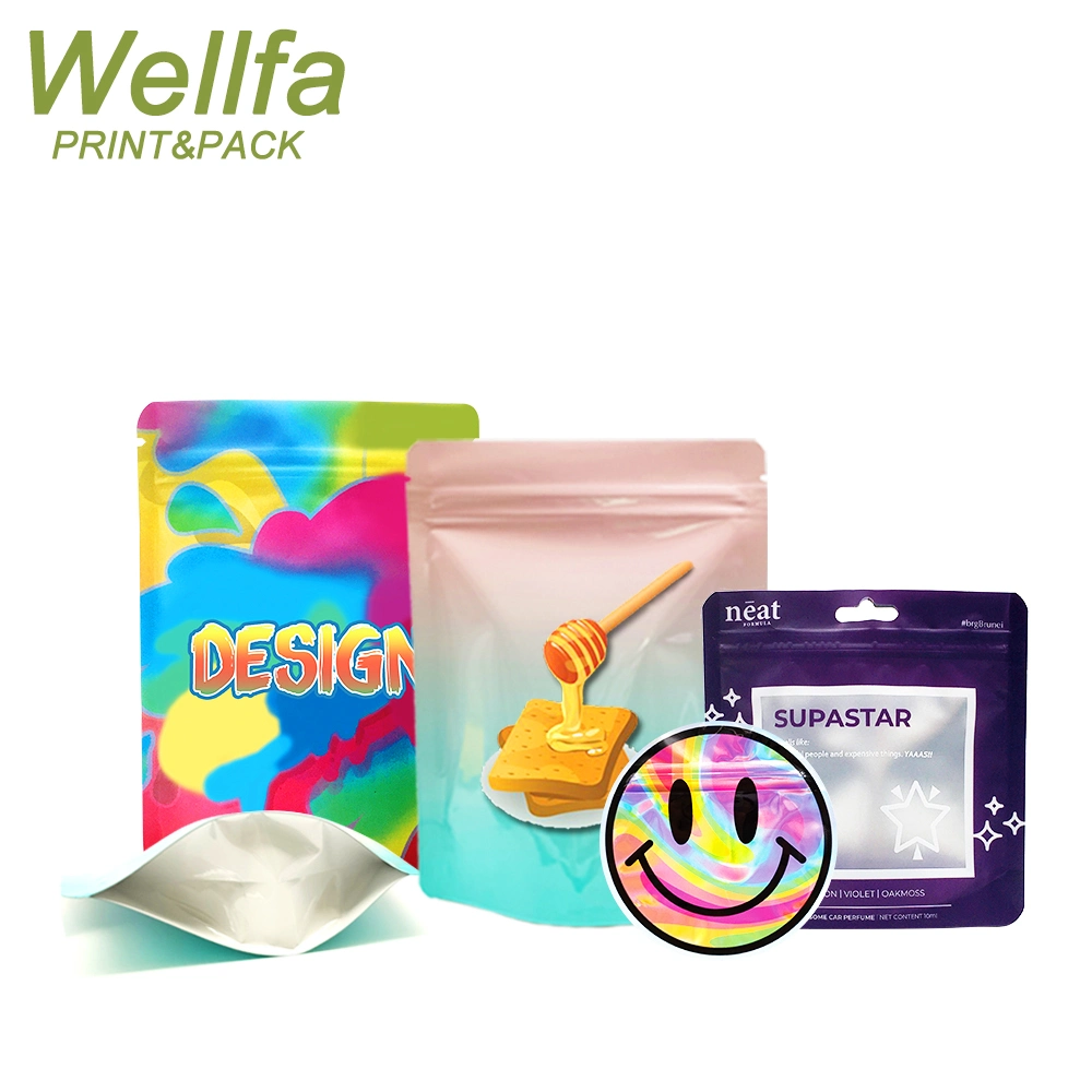 Design personnalisé imprimé enfant Edibule 1 G 3.5g 7 g de sachets de mylar de friandises à couper le colorant