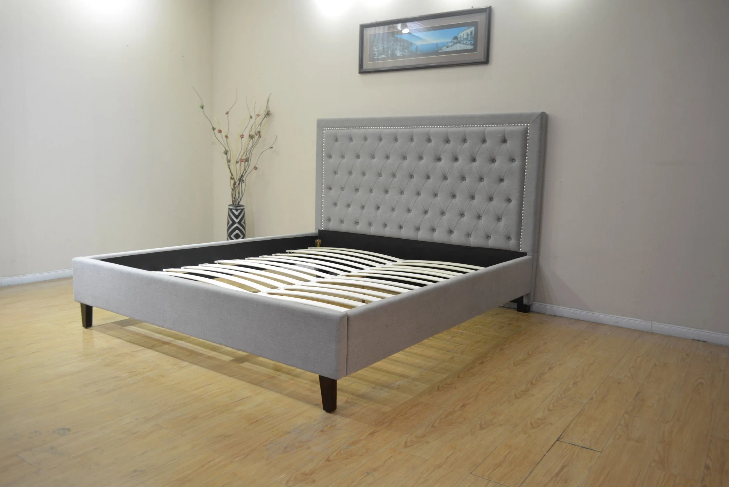 Double American Huayang Customized China Modern Bed Living Room Furniture
