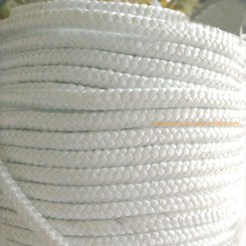 Fiberglass Braided Square Fireproof Fiber Glass Textiles Rope for Heat Sealing and Strip Doors on Furnace