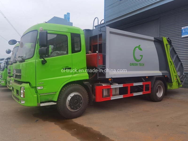 Dongfeng Tianjin 10m3 12m3 14m3 15m3 Compactador caminhão de lixo