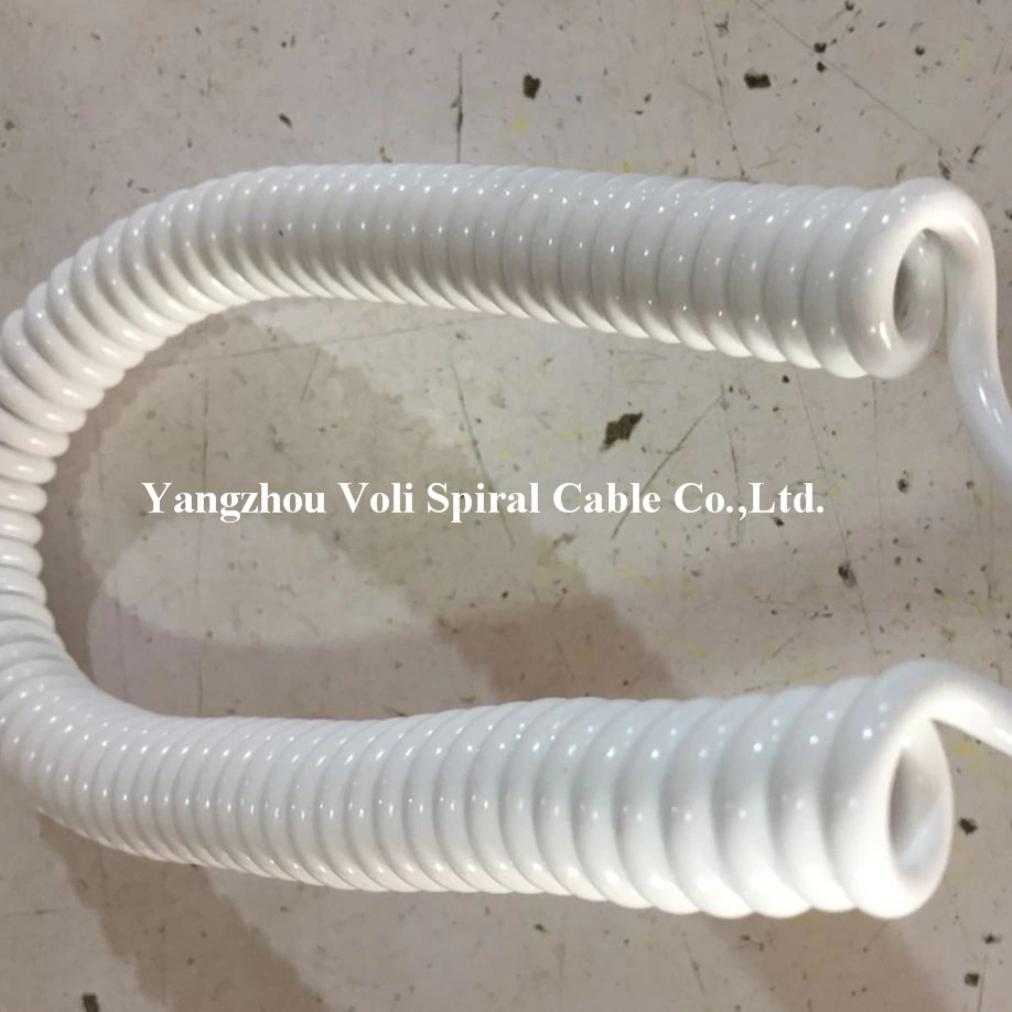 Flexible Extension Cables TPU PUR Spring Cable Coiled Spiral Wire Cable