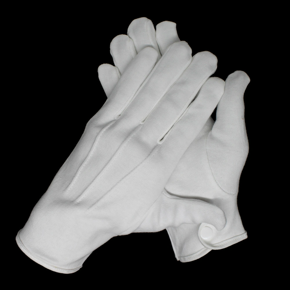 White Cotton Gloves for Police Formal Tuxedo Honor Guard Parade Ceremony