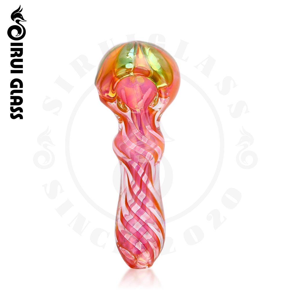 Cat Paw Hand Pipe Glass Tobacco Pipe Pink Heady Pipe Spoon Pipe Glass Water Pipe for Smoking China Wholesale Delicate Art Pipe