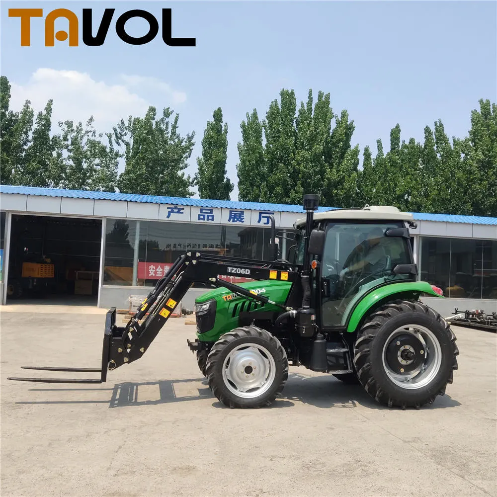 100HP 4*4 Compact Tractor with Front End Loader and Backhoe Price