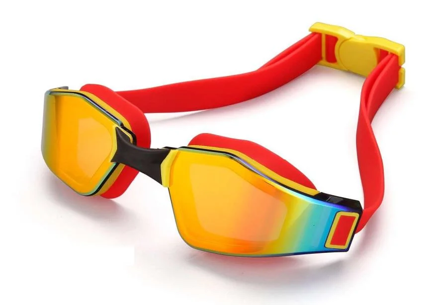 Unisex gafas de natación de adultos y jóvenes con correa ajustable Multicolor gafas de natación