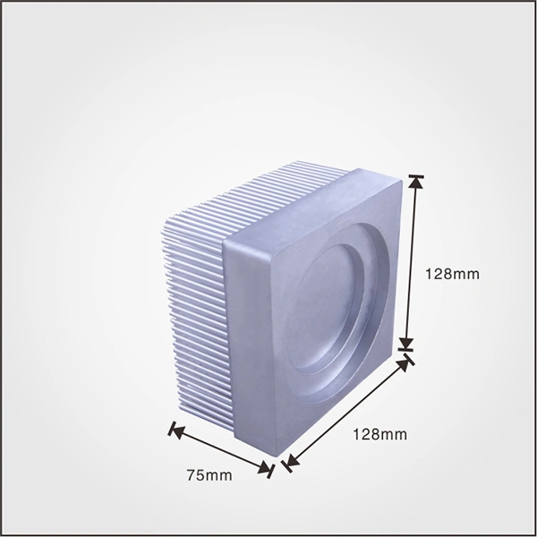 128X75X128mm Radiator Aluminum Heatsink Extruded Heat Sink for LED Cold Forging Electronic Heat Dissipation Cooling Cooler