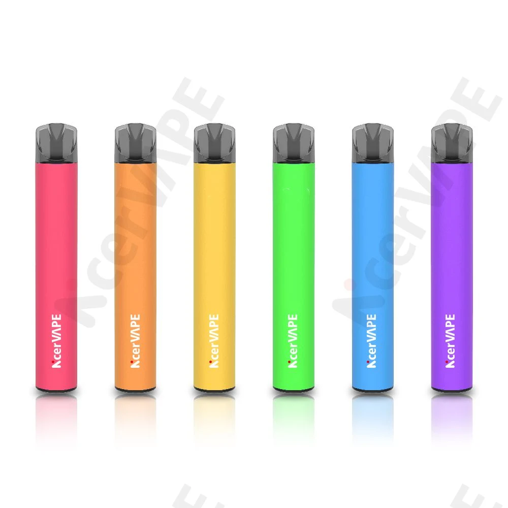 Fruit Flavor Mini 600 Puffs 2% Nicotine Nicervape Wholesale/Supplier Disposable/Chargeable Vape Pen