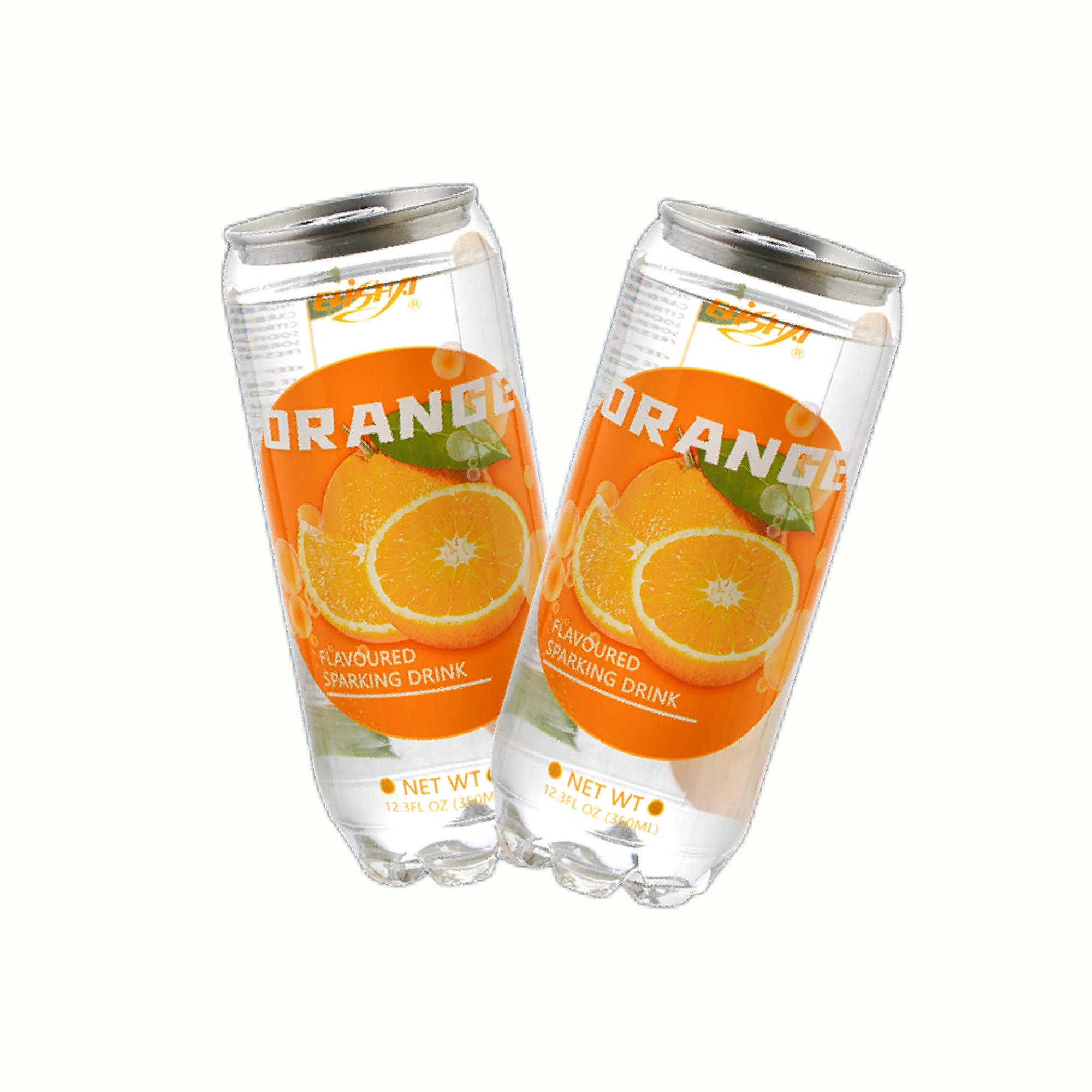 350ml Soft Drink Sparkling Soda Water Refresh Orange Flavoured Water Drink