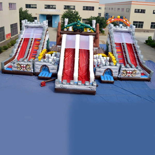 Giant Inflatable Dragon Slide Inflatable Funcity for Promotion (AQ01162)