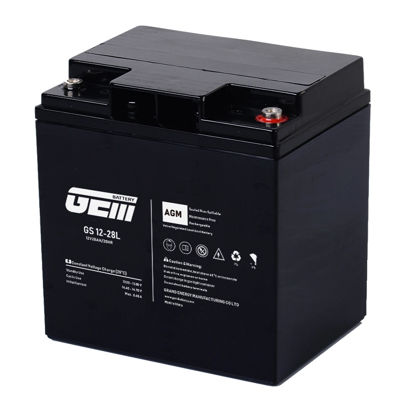 GEM Série GS de la batterie AGM prix d'usine acide 12V 18Ah Batterie rechargeable de gel de l'énergie solaire