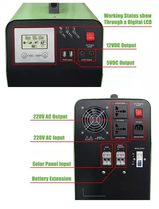 Neue Ankunft 500W Portable Solar Energy Home Power Solar System Für Beleuchtung zu Hause und Aufladen des Telefons