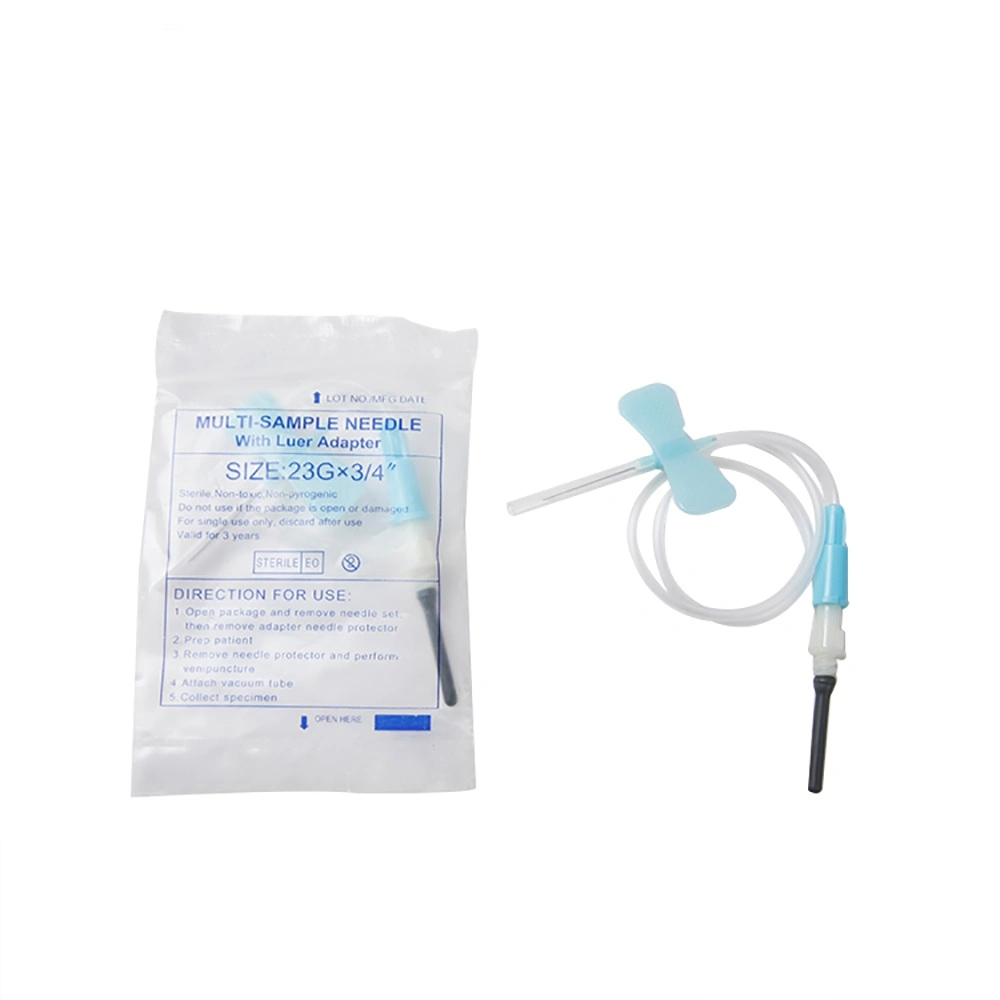 Hot Sale Disposable Medical Sterile Blood Collection Butterfly Needle Soft Connection