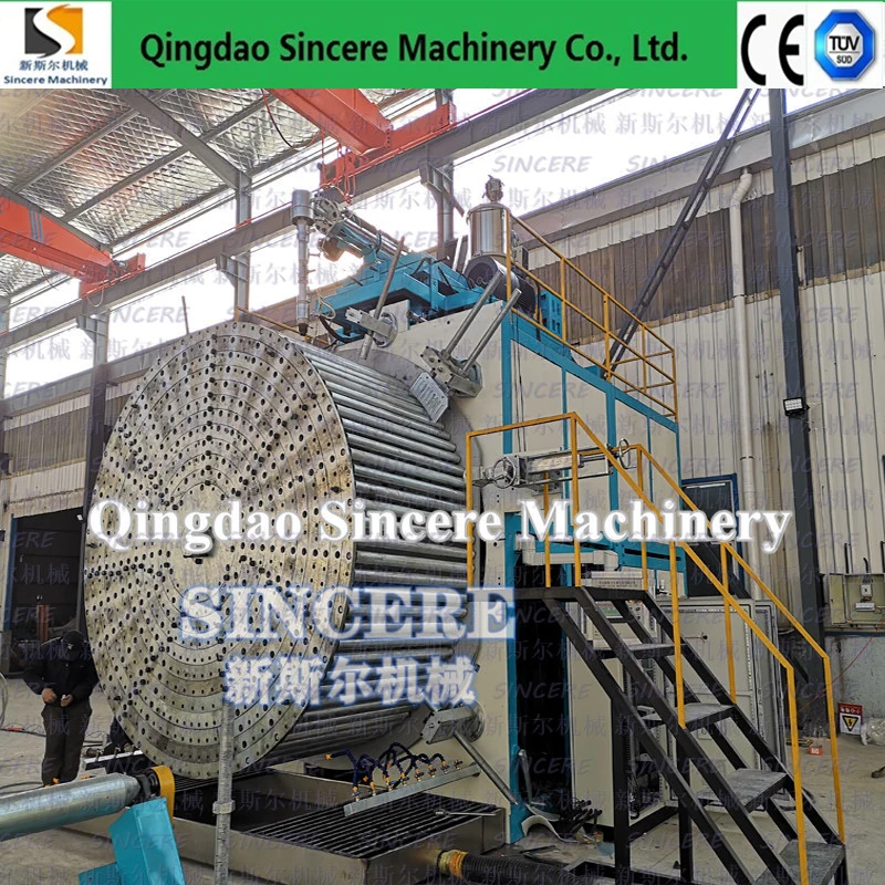 DN3000 HDPE Weholite Pipe Machine, HDPE Spiral Winding Corrugated Pipe Extrusion Machine Line