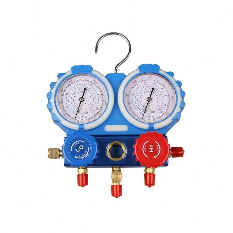 Air Conditioning Refrigerant Charging Hose Freezer System Aluminium Manifold Gauge Sets