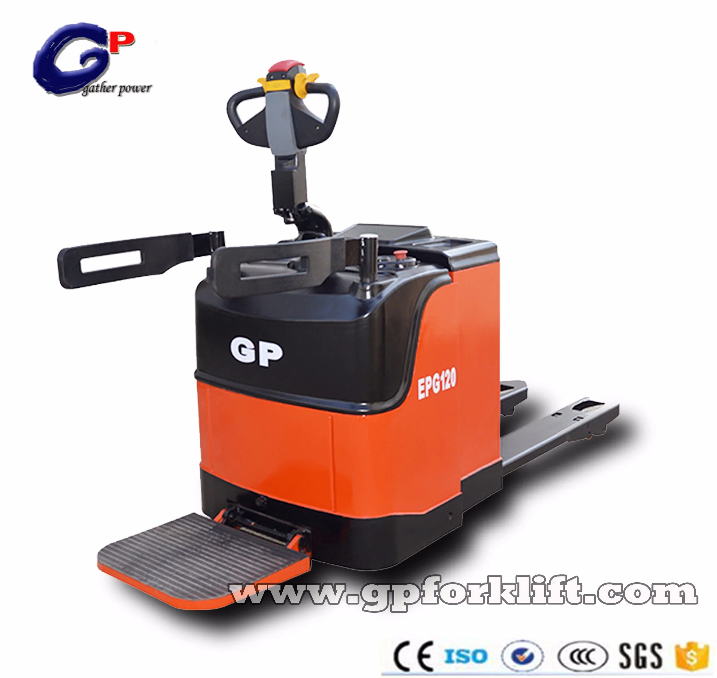 Hot-Selling 2000kg Full Electric Walking Type Pallet Truck with 120mm Lift Height