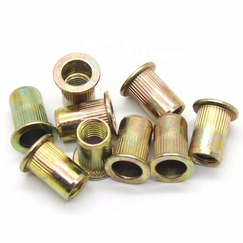 White and Yellow Zinc Plated Rivet Nut Plus Nut Pull Nuts