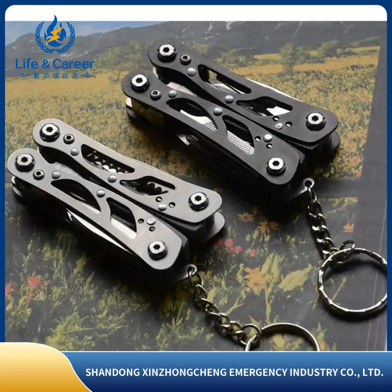 E-Durable Hot Sale Polierte 6-in-1 Edelstahl Multi Tools Set Mit Mantel multifunktionale Zangen Bestes Geschenk für Männer