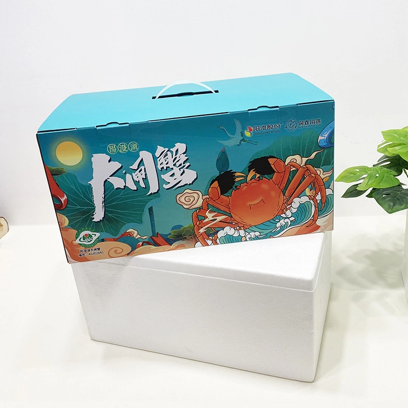 Big Paper Box Packaging Box Custom Corrugated Shipping Boxes for Iced Seafood/Fresh Seafood